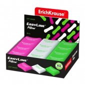 Ластик Erich Krause Ergoline Pillow 33*21*10мм ассорти яркие цвета 44477