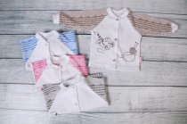 Кофта "Вязаные истории" интерлок, длинный рукав р.68-80 см арт.524133