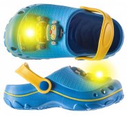 Сабо для мальчика KAKADU р.23-28 голубой с LED подсветкой 8965C