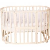 Кровать Северная звезда 9 в 1, колесо, без маятника, цвет слоновая кость Кровать Северная звезда 9 в 1, колесо, без маятника, цвет слоновая кость