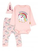 Комплект "Unicorn coral" коралловый, 3-9 мес арт.OR25