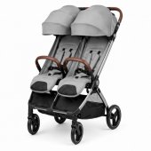 Коляска прогулочная для двойни Carrello Link CRL-6533 серый Cliff Grey Коляска прогулочная для двойни Carrello Link CRL-6533 серый Cliff Grey