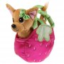 Мягкая игрушка "Мой питомец" Собака в сумочке "Клубничка" 15см
