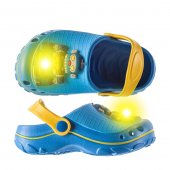 Сабо для мальчика KAKADU р.29-33 голубой с LED подсветкой 8965C Сабо для мальчика KAKADU р.29-33 голубой с LED подсветкой 8965C