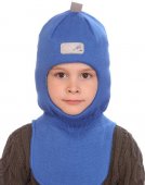 Шапка-шлем зимняя Лис ярко-синий р.48-54 арт.20101-01