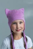 Шапка детская "Кисонька" фиолетовый Арт. G6002018 PicCo