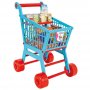 Игровой набор Продуктовая тележка голубой