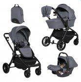 Коляска Farfello Baby shell 3 в 1 Greige серый Коляска Farfello Baby shell 3 в 1 Greige серый