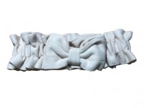 Бант "Вязаный" бежевый софт