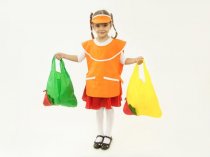 Карнавальный костюм Вини "Продавец" халат и шапочка, рост с 110 по 146 см