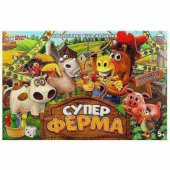 Настольная игра-ходилка Умные игры Суперферма 217*330*27мм Настольная игра-ходилка Умные игры Суперферма 217*330*27мм