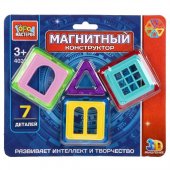 Конструктор магнитный "Город мастеров" 7 деталей, на блистере арт.DT-4021-R