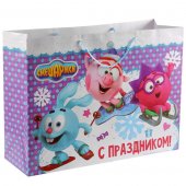 Пакет подарочный Смешарики 46*61*20 см