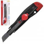 Нож канцелярский "deVente" 18 мм, пластиковый корпус, ручная блокировка лезвия арт.4090401 Нож канцелярский "deVente" 18 мм, пластиковый корпус, ручная блокировка лезвия арт.4090401