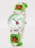 Часы наручные Тик-Так H108-3 зеленые божьи коровки Часы наручные Тик-Так H108-3 зеленые божьи коровки