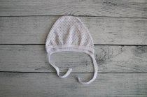 Чепчик "Горошек" коричневый р.56-80 см арт.555954