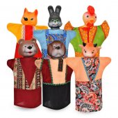Кукольный театр Зайкина избушка 6 персонажей