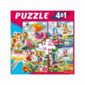 Пазлы Рыжий кот 4 в 1 Феи-куколки (9,16,25,36) элементов 17,5*17,5 см Пазлы Рыжий кот 4 в 1 Феи-куколки (9,16,25,36) элементов 17,5*17,5 см