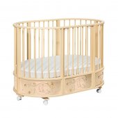 Кровать Островок уюта EVA с подсветкой Галактика, поперечный маятник, колесо, слоновая кость Кровать Островок уюта EVA с подсветкой Галактика, поперечный маятник, колесо, слоновая кость