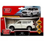Инерционная металлическая модель - INFINITY QX80 12,5 см, открываются двери, белый
