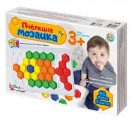 Мозаика "Пчелкина" d40 мм, 5 цветов, 60 элементов арт.03504 Мозаика "Пчелкина" d40 мм, 5 цветов, 60 элементов арт.03504