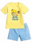 Комплект для мальчиков "Ловись, рыбка!" желтый 1-12 мес Комплект для мальчиков "Ловись, рыбка!" желтый 1-12 мес