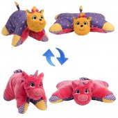 Подушка-вывернушка 1toy Лавандовый Единорог-Щенок Йорк