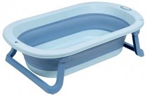 Складная детская ванночка голубого цвета Farfello G3