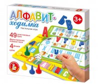 Настольная игра ходилка Алфавит арт.04380 Настольная игра ходилка Алфавит арт.04380