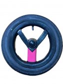 Колесо надувное 12 дюймов (62-203) 12 1/2х2 1/4 (Adamex, BeBe-Mobile) черный/розовый