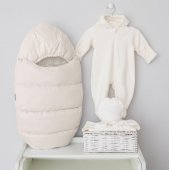 Комплект на выписку зимний Зефир молочный р.56-62 см Комплект на выписку зимний Зефир молочный р.56-62 см