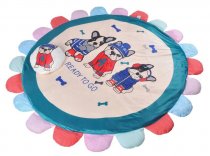 Коврик Farfello "Собаки" белый, складной арт.Z2