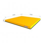 Мягкий щит kid ROMANA (1000мм*1000мм*60мм) цвет желтый