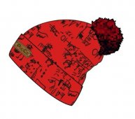 Шапка детская "Надписи" красный-черный Арт. G18005 PicCo