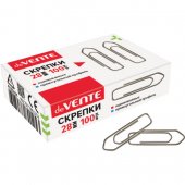 Скрепки deVente 28мм оцинкованные, прямоугольные, 100шт, картонная коробка Скрепки deVente 28мм оцинкованные, прямоугольные, 100шт, картонная коробка