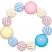 Погремушка прорезыватель «Браслетик с шариками». Коллекция «Бисквит» 02197