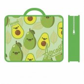 Папка Пчелка Avocado, с ручками, печать на пластике, 33*26*7,5 см арт.ПМ-А4-26