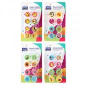 Набор штампиков Mazari 2,2*3см 8шт ассорти, с пластиковым держателем