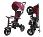 Велосипед трехколесный QPLAY RITO малиновый, складной, резиновые колеса 10"/8"