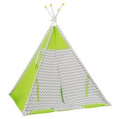 Палатка вигвам Polini kids Зигзаг зеленый 0001433-4