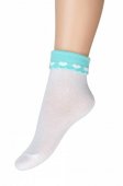 Носки детские Para Socks с отворотом, цвет белый/мята арт.N1D59