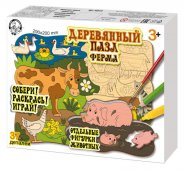 Пазл деревянный "Ферма" 37 элементов арт.02819
