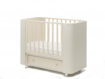 Кровать Островок уюта Милана Премиум, продольный маятник, слоновая кость, экокожа Кровать Островок уюта Милана Премиум, продольный маятник, слоновая кость, экокожа