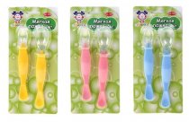 Набор ложек силиконовых (большая + маленькая) 1078