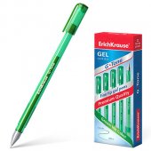 Ручка гелевая Erich Krause G-Tone зеленая 0,5мм рифленый держатель