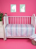 Комплект простыней 3 шт, 100*150 см Lime Time Baby Time сатин рис. Разбойники
