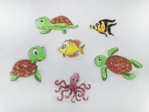 Набор мини-ковриков № 15 на присосках, 5 элементов арт.15