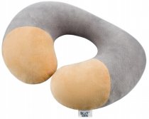 Подушка дорожная Roxy Kids "Рогалик" от 3-х до 6 лет арт.RHP-003 (серый)