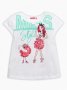 Футболка для девочек "Miss style" 1, 2 года, цвет белый арт.GFT3110/2