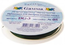 Проволока Gamma №05 d=0,3мм, 10м, зеленая, металлическая